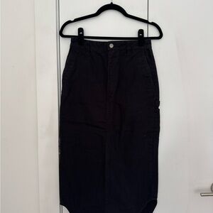 WARDROBE NYC FOR CARHARTT WIP Midi Skirt in Black Denim
